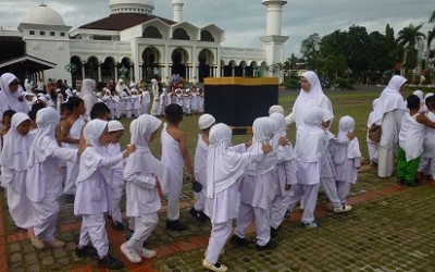 Santri PAUD IT Al Hasanah Semangat Ikuti Manasik Haji