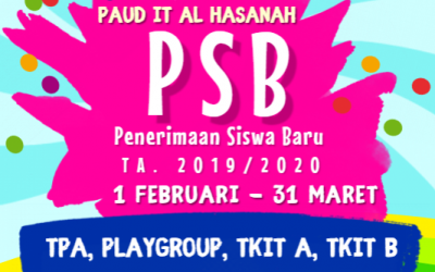PSB PAUD IT Al Hasanah TA. 2019-2020